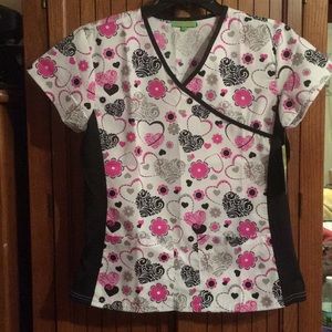 Green Town Scrub Shirt (1a)